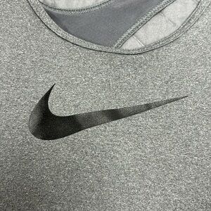 NIKE Adri-Fit  sleeveless muscle shirt for gym size S Gray